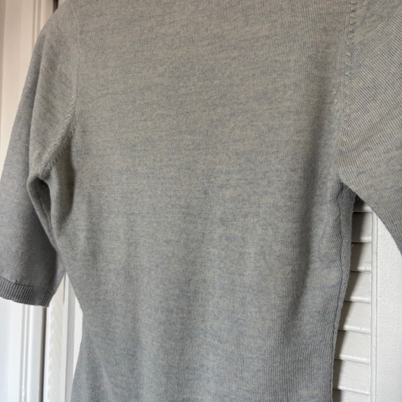 Maryam Nassir Zadeh Persephone Knit Sweater Top Keyhole Tie Merino Medium - Picture 8 of 10